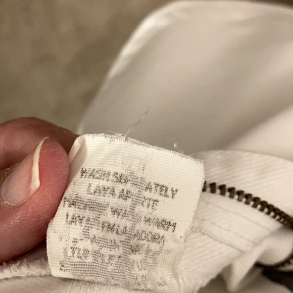 White high rise Faded Glory jeans - Picture 5 of 5